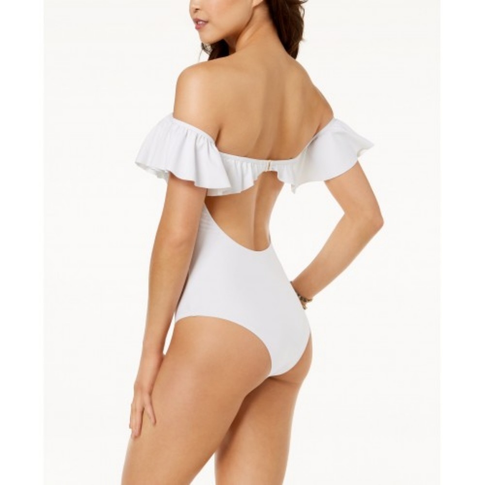Raisins Barbados Ruffle Off-The-Shoulder One Piece